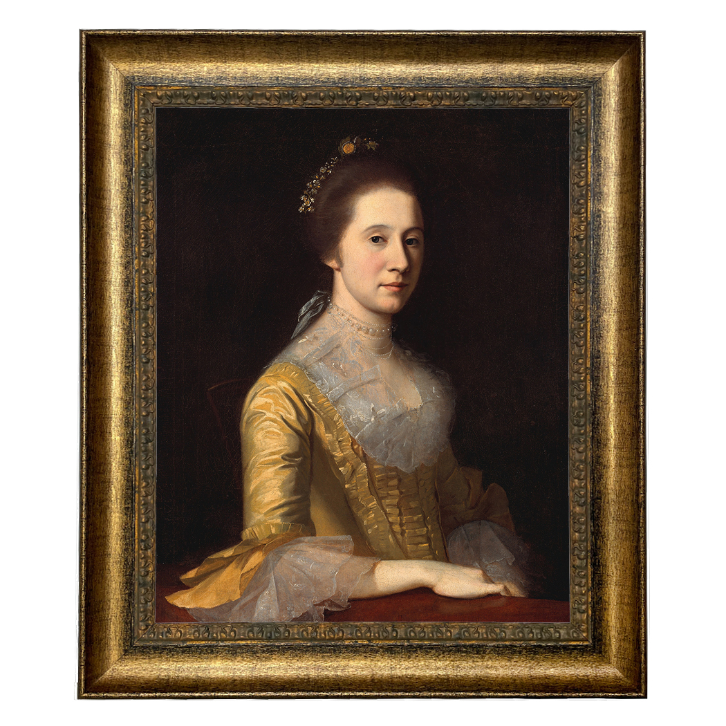 Painting Prints on Canvas Early American Portrait of Margaret Strachan ...