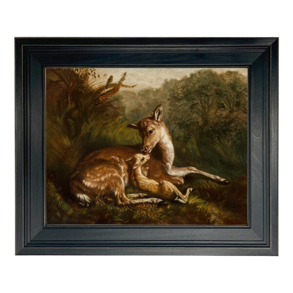 Cabin/Lodge Lodge Doe and Fawn by Arthur Tait