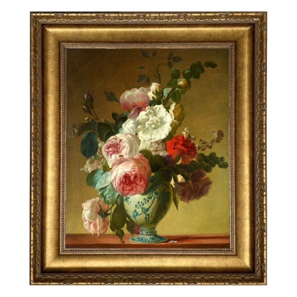 Painting Prints on Canvas Floral Still Life with Peonies and Roses