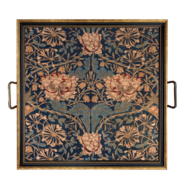 Trays & Barware Botanical/Zoological William Morris Honeysuckle Decorative Tray with Brass Handles