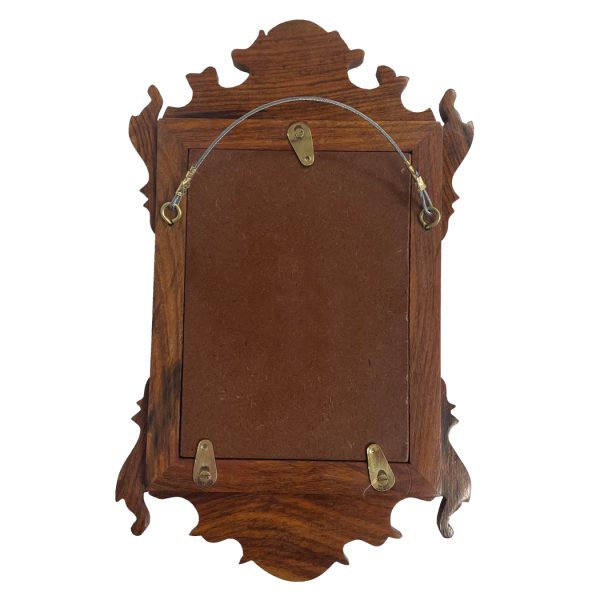 Decor Early American 11″ Wood Colonial Style Chippendale Mirror- Small