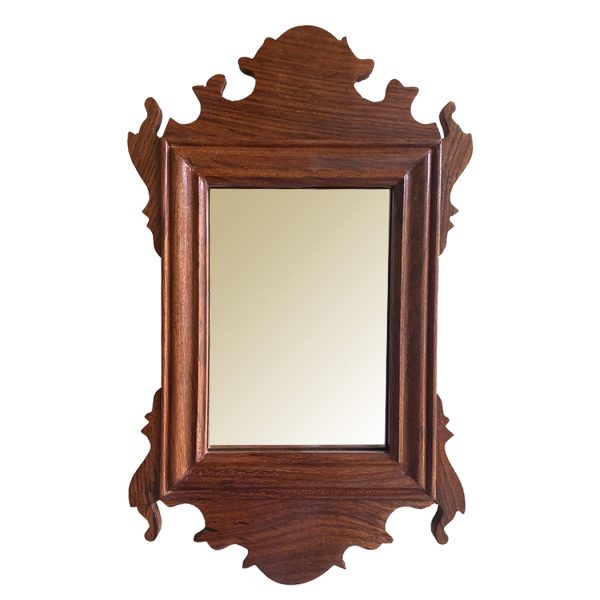 Decor Early American 11″ Wood Colonial Style Chippendale Mirror- Small