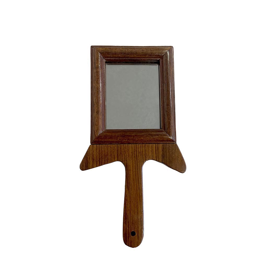 Decor Early American 7″ Solid Wood Colonial Hand Mirror – A ...