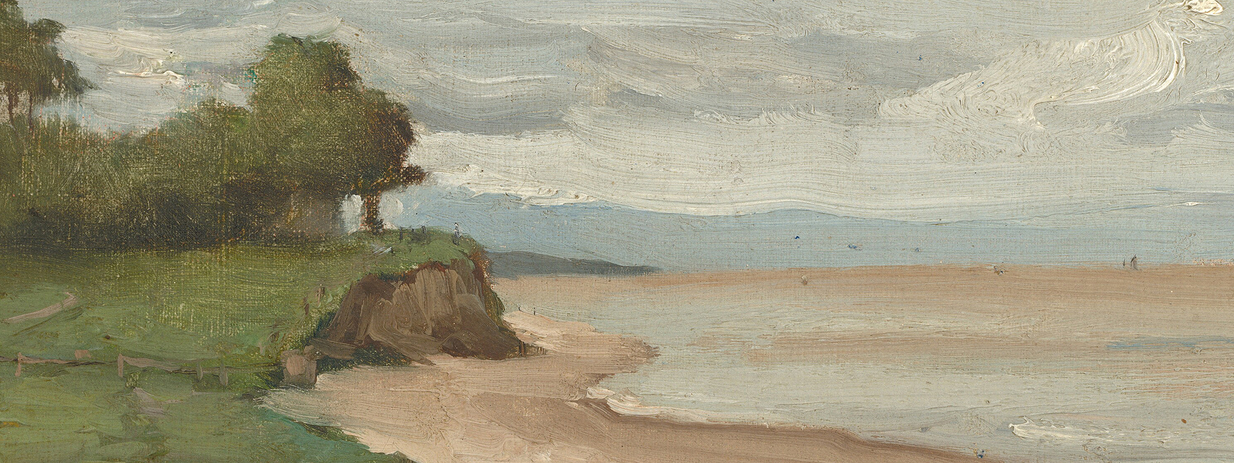 Landscape Landscape Beachside French Landscape Oil Painting Print on C ...