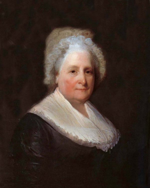 Painting Prints on Canvas Revolutionary/Civil War Martha Washington by Gilbert Stuart (American, 1755-1828)