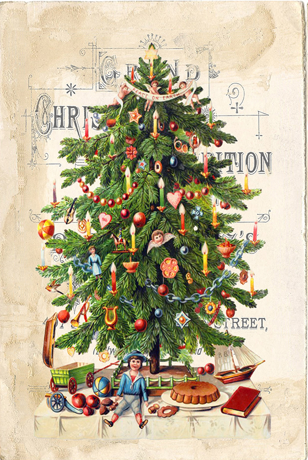 Christmas Christmas Victorian Christmas Tree Framed Print ...