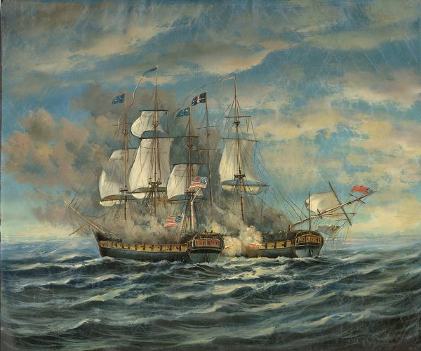 Nautical Nautical Battle Between USS Constitution and HMS Guerriere