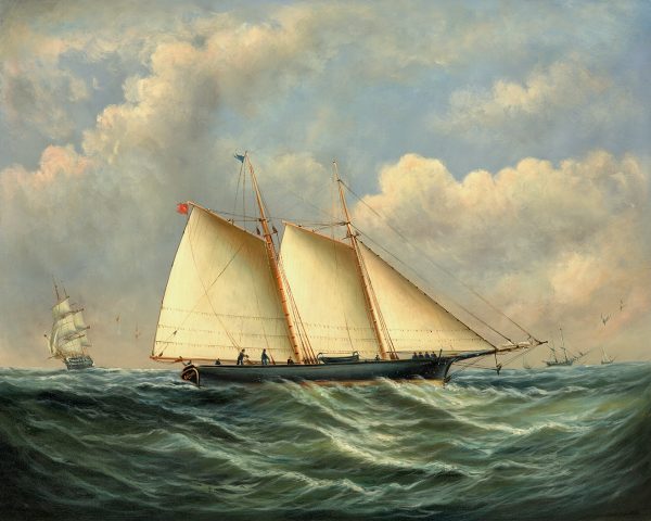 Nautical Nautical Schooner Dauntless and Man-of-War America’s Cup