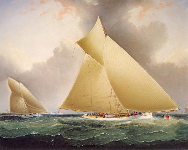 Nautical Nautical Mayflower Leading Galatea America’s Cup 1886