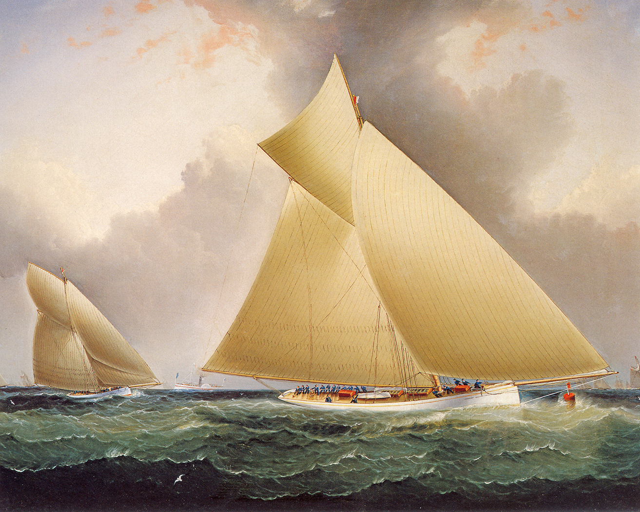 Nautical Nautical Mayflower Leading Galatea America’s Cup 1886 ...