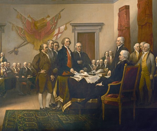 Painting Prints on Canvas Early American Signing of the Declaration of Independence by John Trumbull (American, 1756-1843)