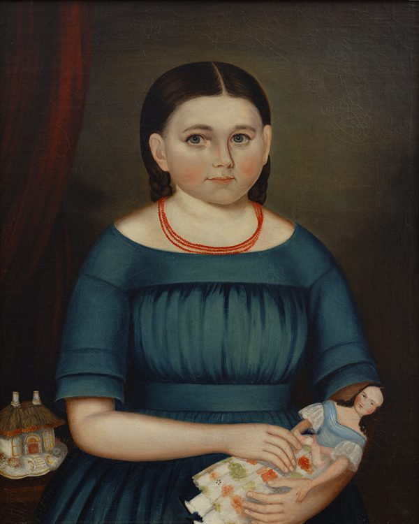 Painting Prints on Canvas Early American Mary Wilcox by Joseph Whiting Stock Primitive Folk Art