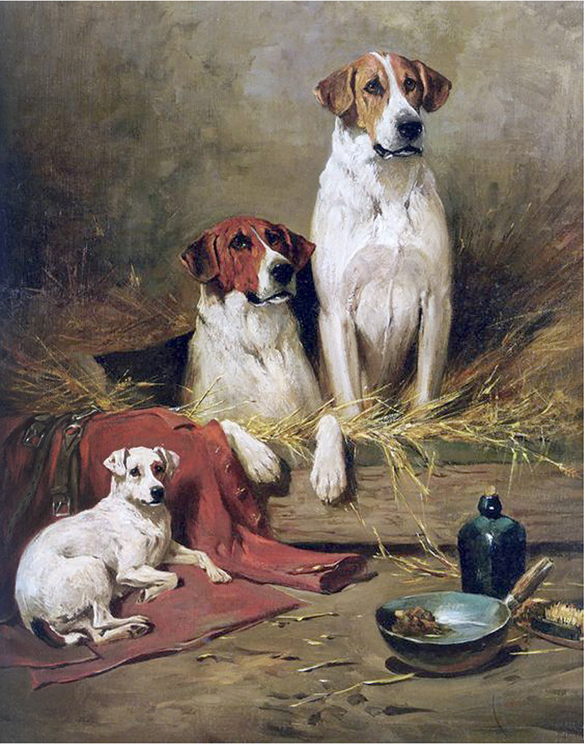 Cabin/Lodge Dogs Three Hounds by John Emms ...