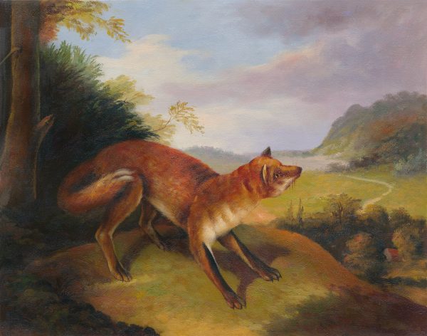 Equestrian/Fox Fox Fox in a Landscape