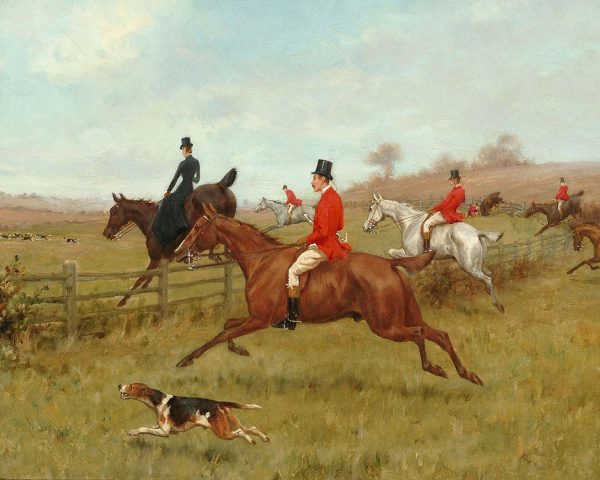 Equestrian/Fox Equestrian The Chase Fox Hunting Scene