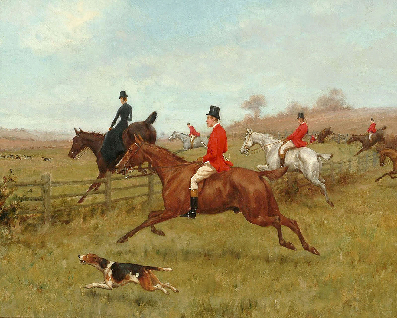 Equestrian/Fox Equestrian The Chase Fox Hunting Scene ...