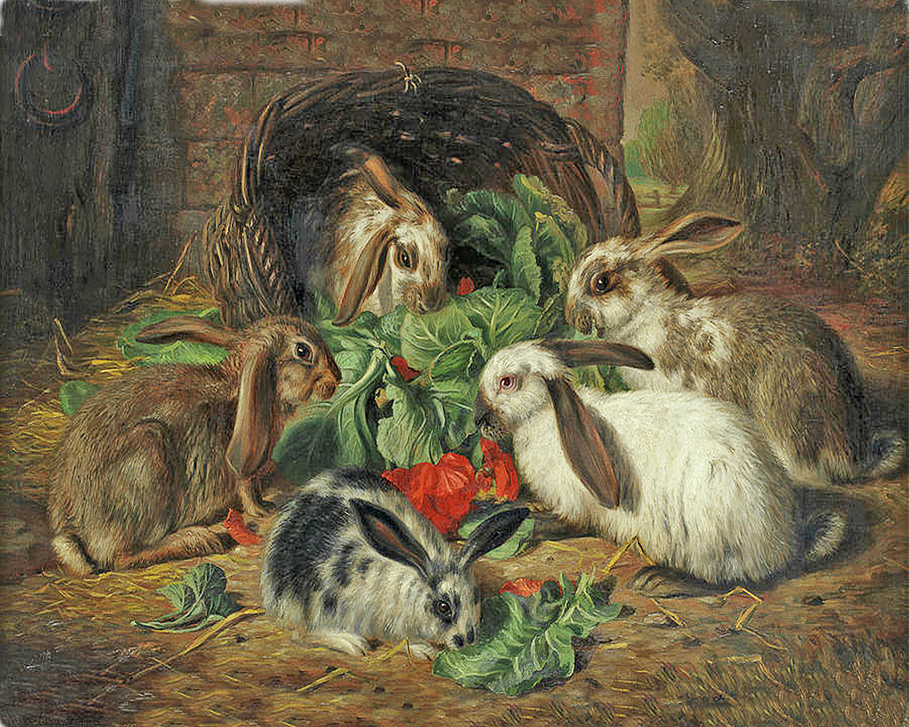 Farm/Pastoral Cottagecore Rabbits’ Meal ...