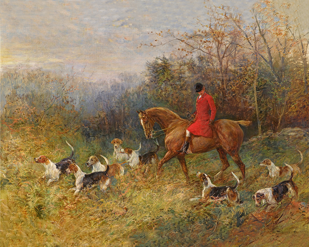 Dogs/Cats Dogs The Draw by Heywood Hardy ...