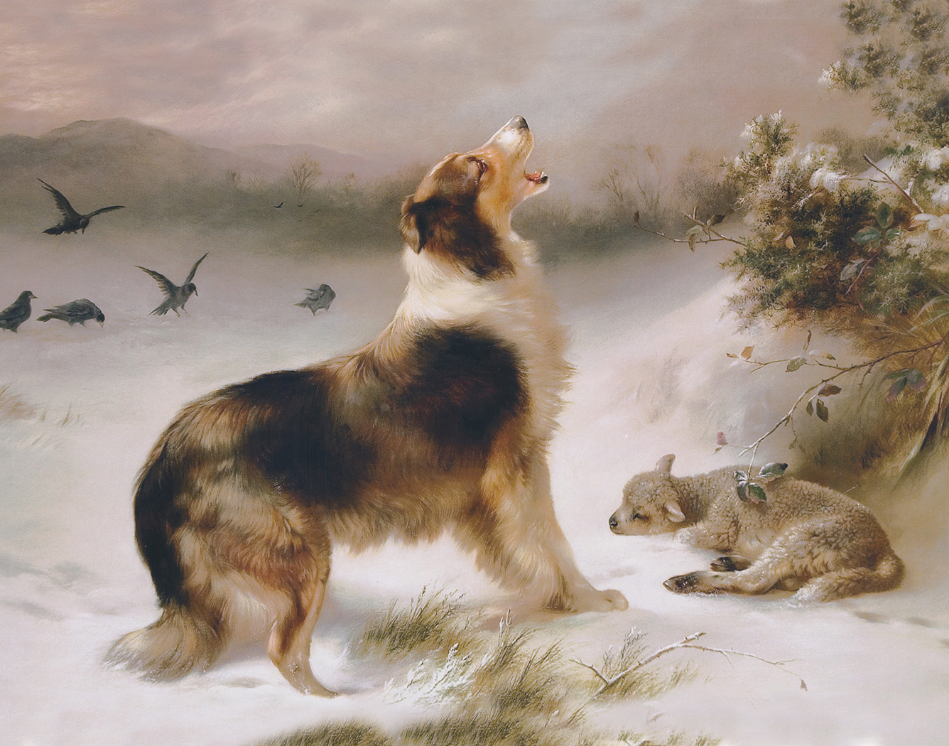 Farm/Pastoral Farm “Found” Dog and Lost Lamb by Walter Hu ...