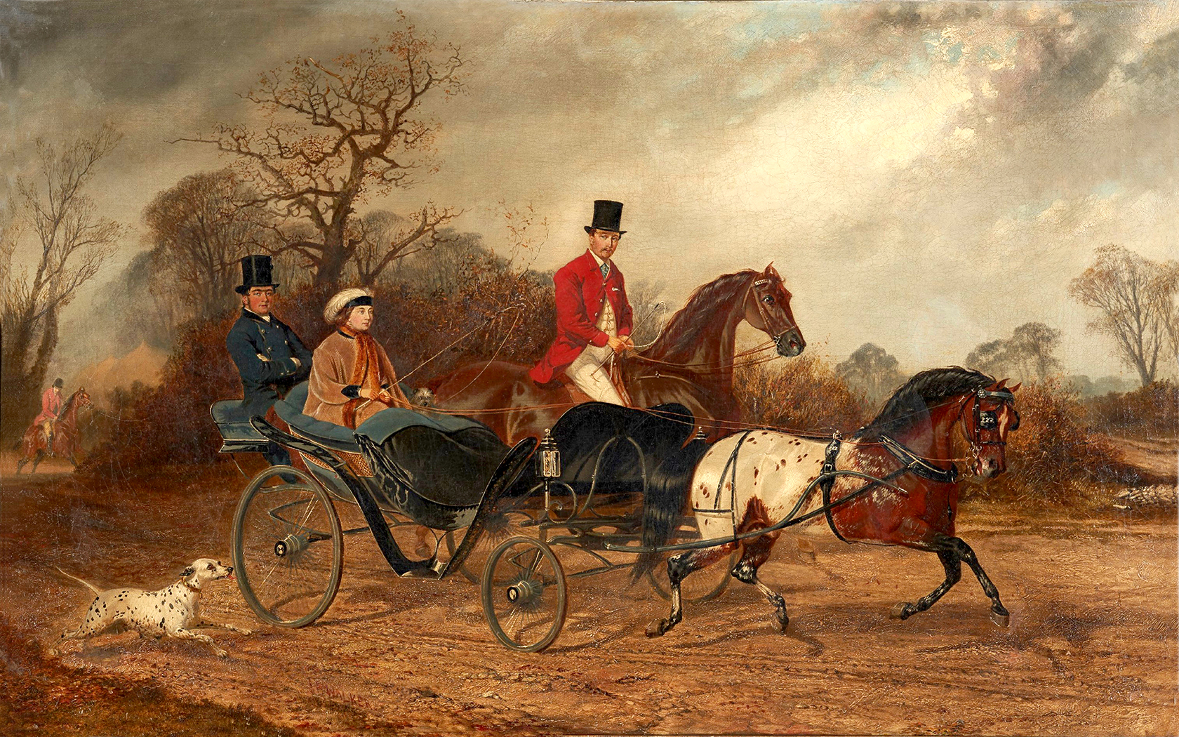 Equestrian/Fox Equestrian Lady Clifford-Constable Driving a Carriage