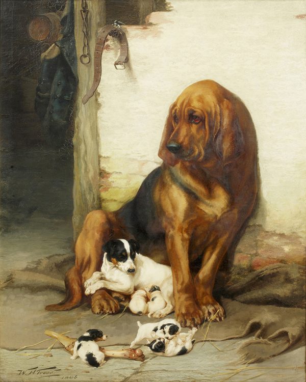 Dogs/Cats Dogs The Guardian by William Henry Hamilton Trood