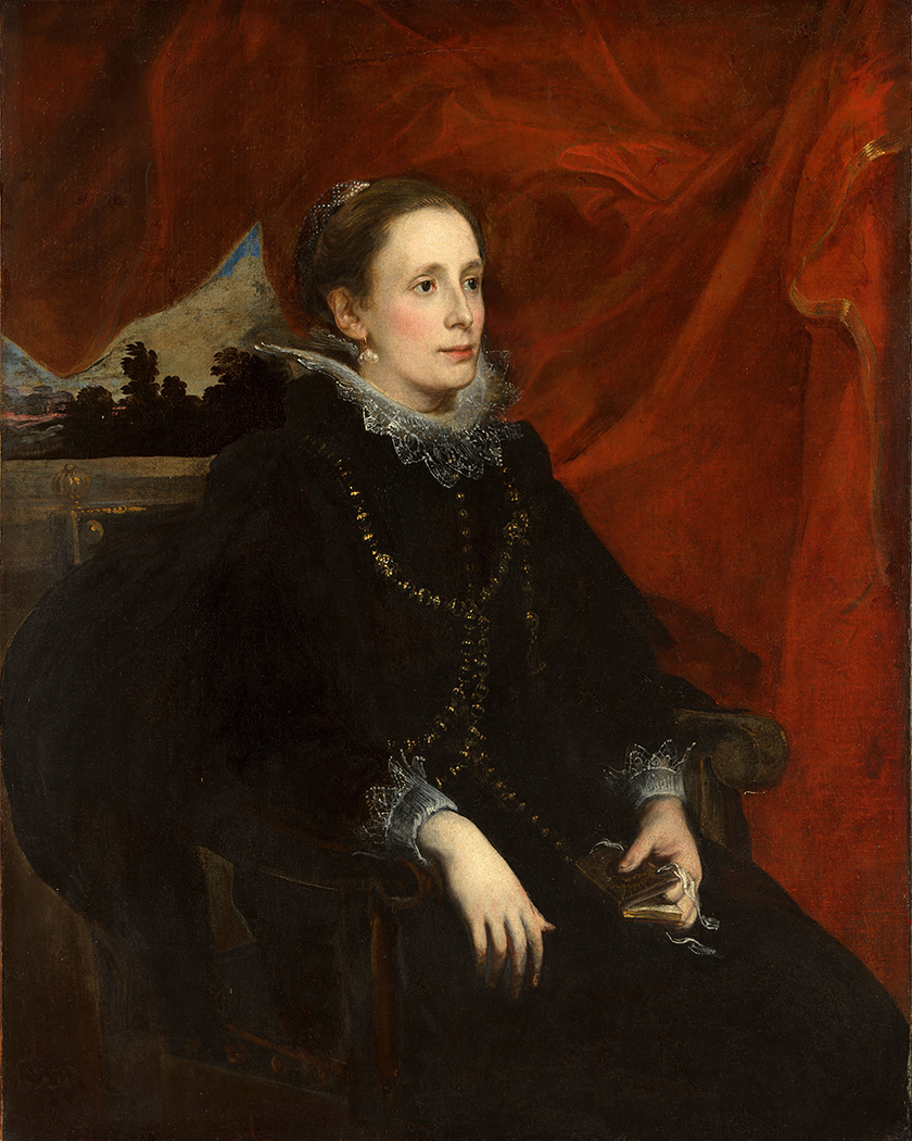 Painting Prints on Canvas Moody Portrait of Marchesa Durazzo by Anthony van Dyck ...