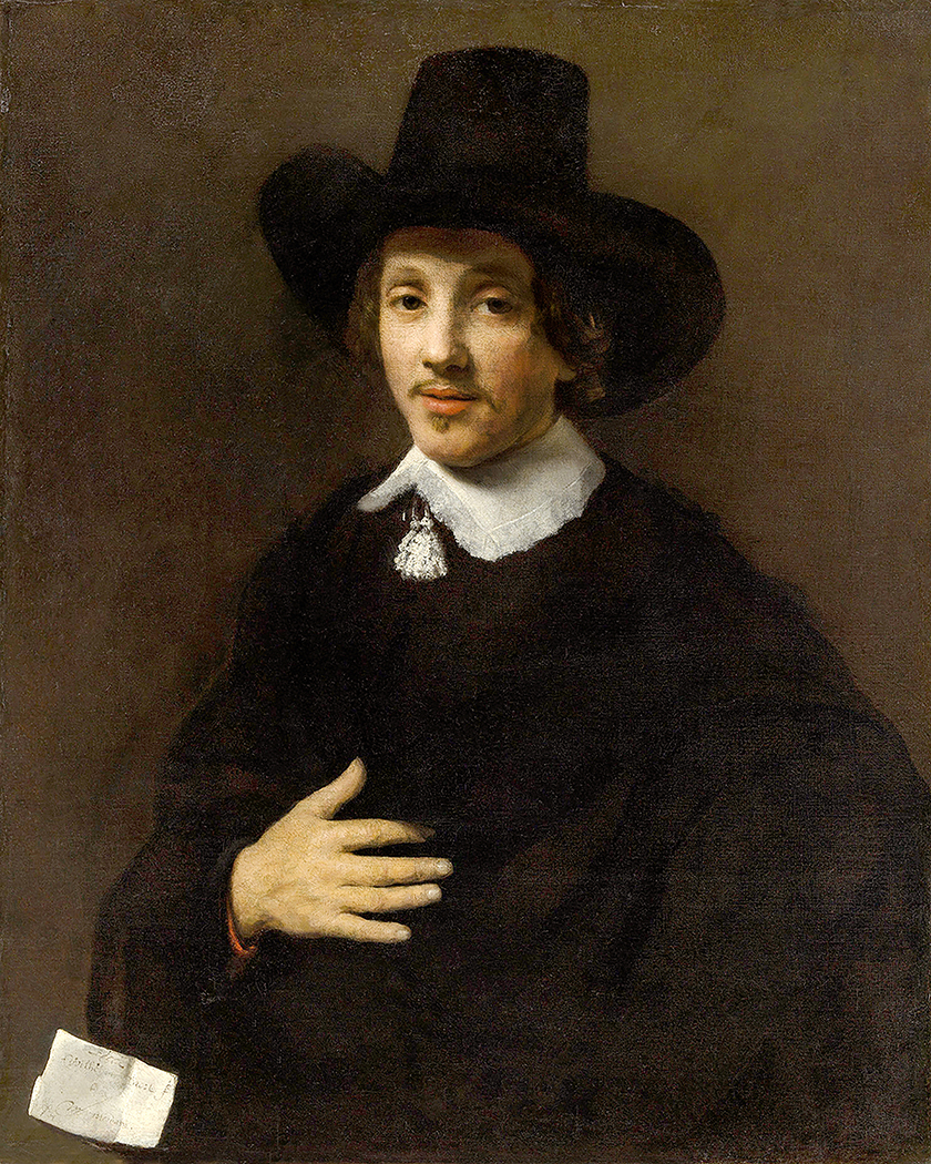 Painting Prints on Canvas Moody Portrait of a Man by Willem Drost ...