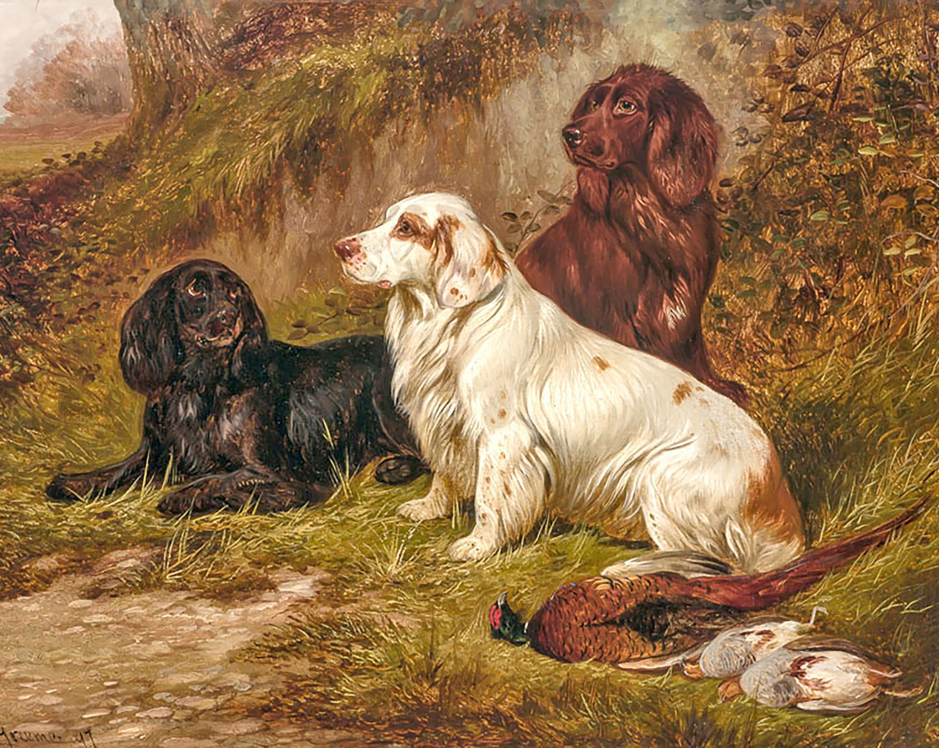 Cabin/Lodge Dogs/Cats Spaniels at Rest