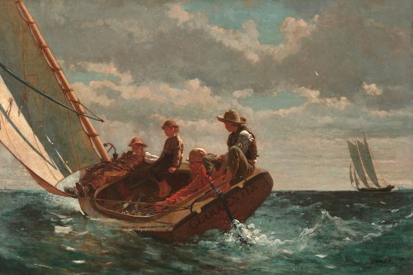 Nautical Nautical Breezing Up by Homer Winslow