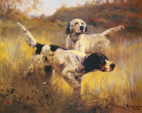 Dogs/Cats English Setters by Rosseau