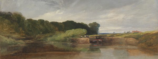 Landscape Landscape By the Water English Landscape Oil Painting Print on Canvas