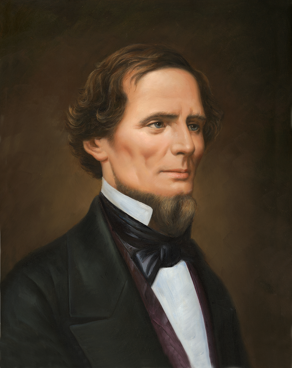 Painting Prints on Canvas Revolutionary/Civil War Jefferson Davis, President of the Confederate Stat ...