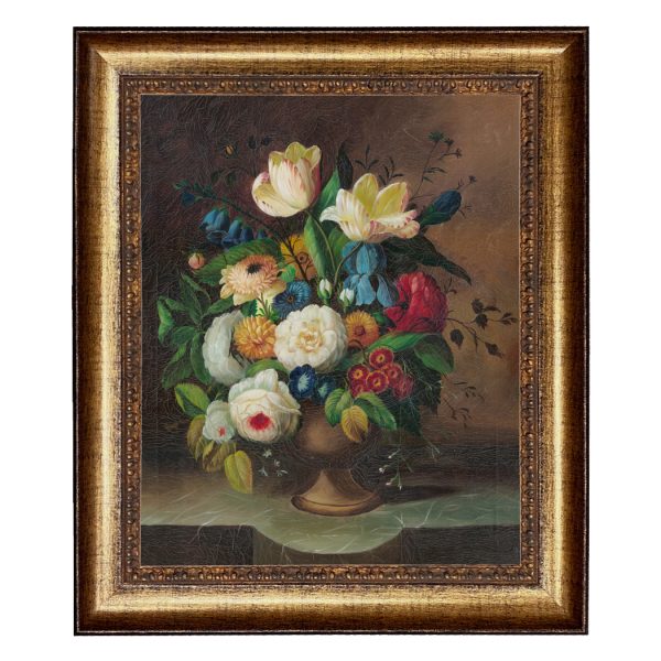 Painting Prints on Canvas Botanical/Zoological Vase of Flowers Still Life