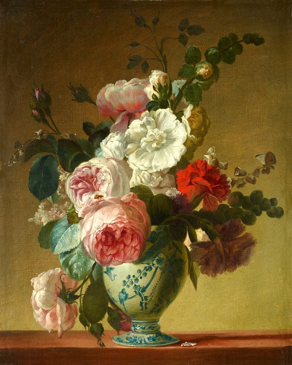 Painting Prints on Canvas Floral Still Life with Peonies and Roses