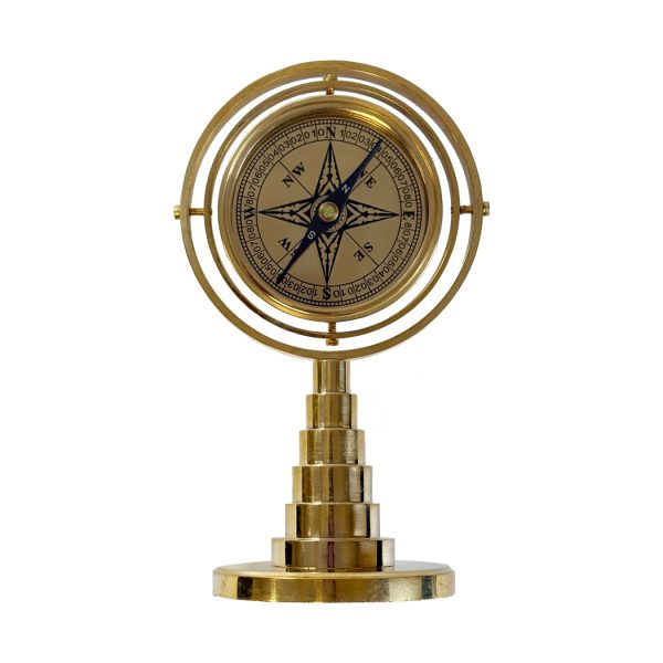 Compasses Nautical 6-1/2″ Polished Brass Gimbal Compass