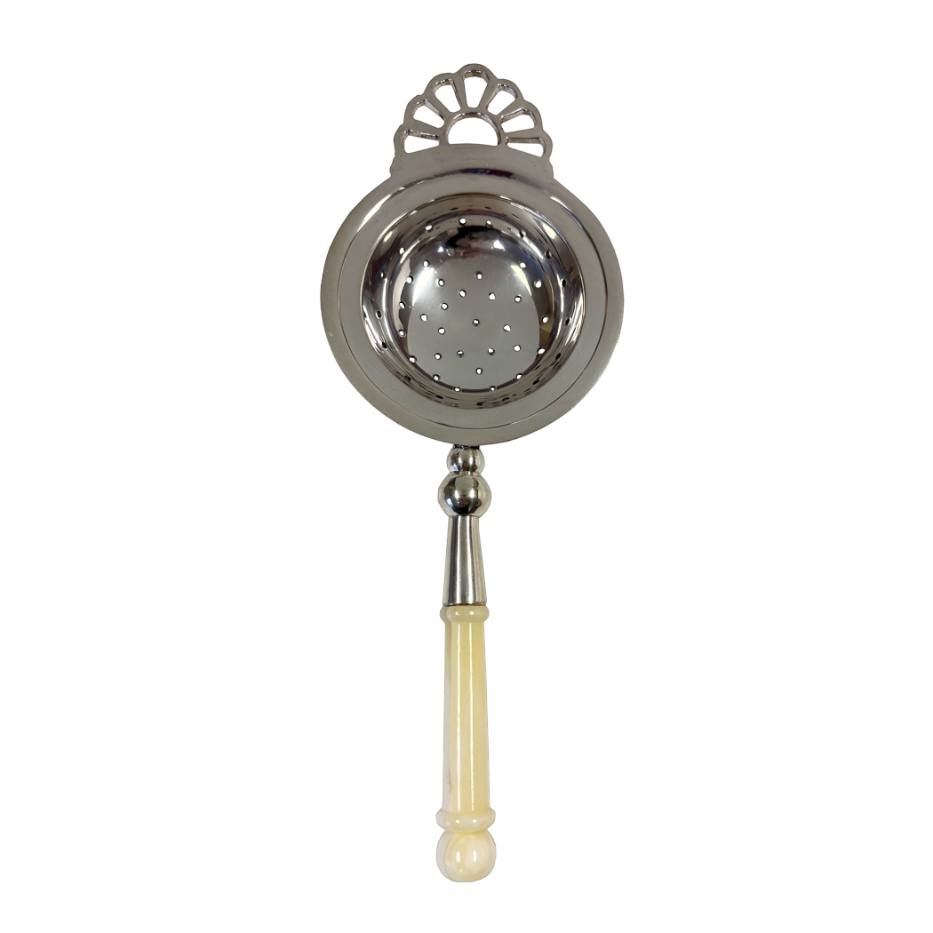 Teaware Teaware 8-3/8″ Tea Strainer with Bone Handle ...