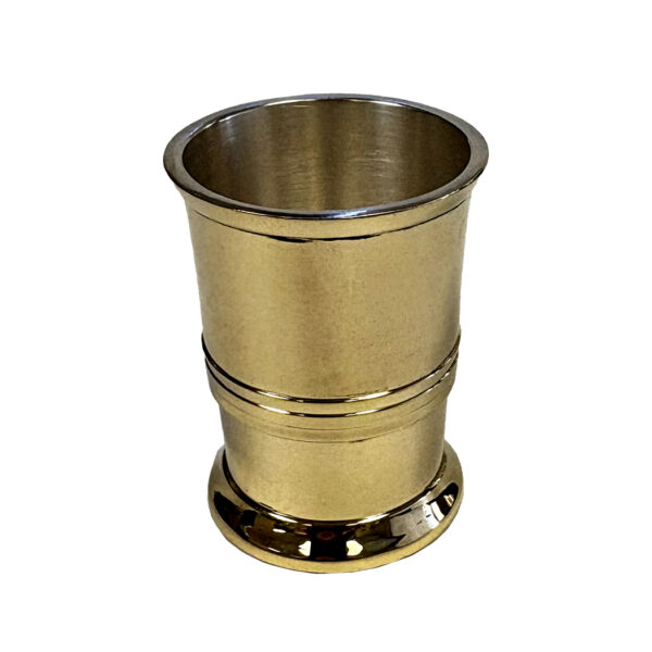 Drinkware & Plates Nautical 1-7/8″ Brass Rum Cup with Skull and Crossbones