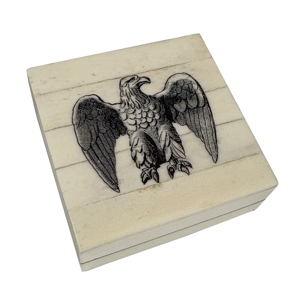 Scrimshaw/Horn & Bone Boxes Nautical 3″ American Eagle Printed Compass Bone Box- Antique Vintage Style Scrimshaw/Horn & Bone Boxes Nautical 3″ American Eagle Printed Compass Bone Box- Antique Vintage Style