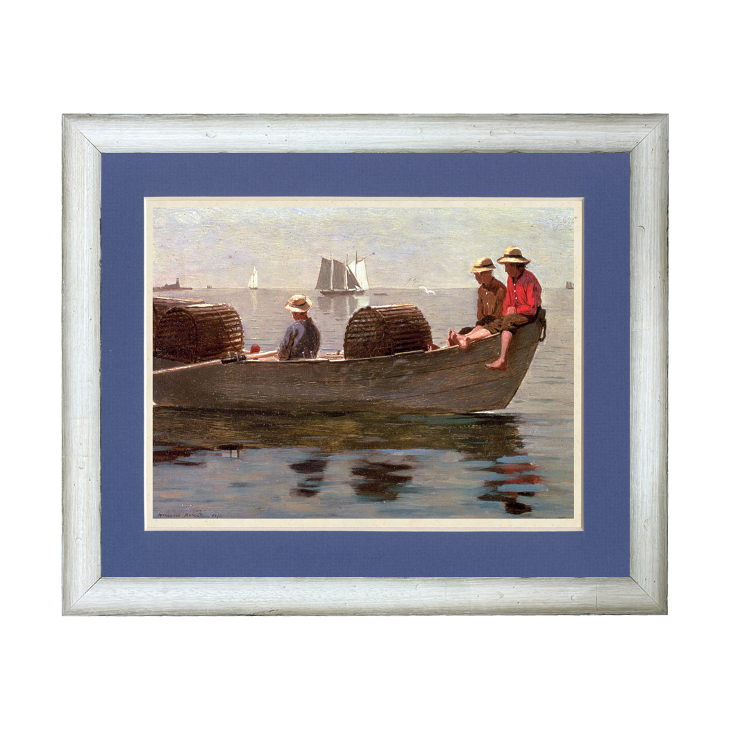 Nautical Nautical Three Boys with Lobster Pots by Winslow Homer Fram ... Nautical Nautical Three Boys with Lobster Pots by Winslow Homer Fram ...