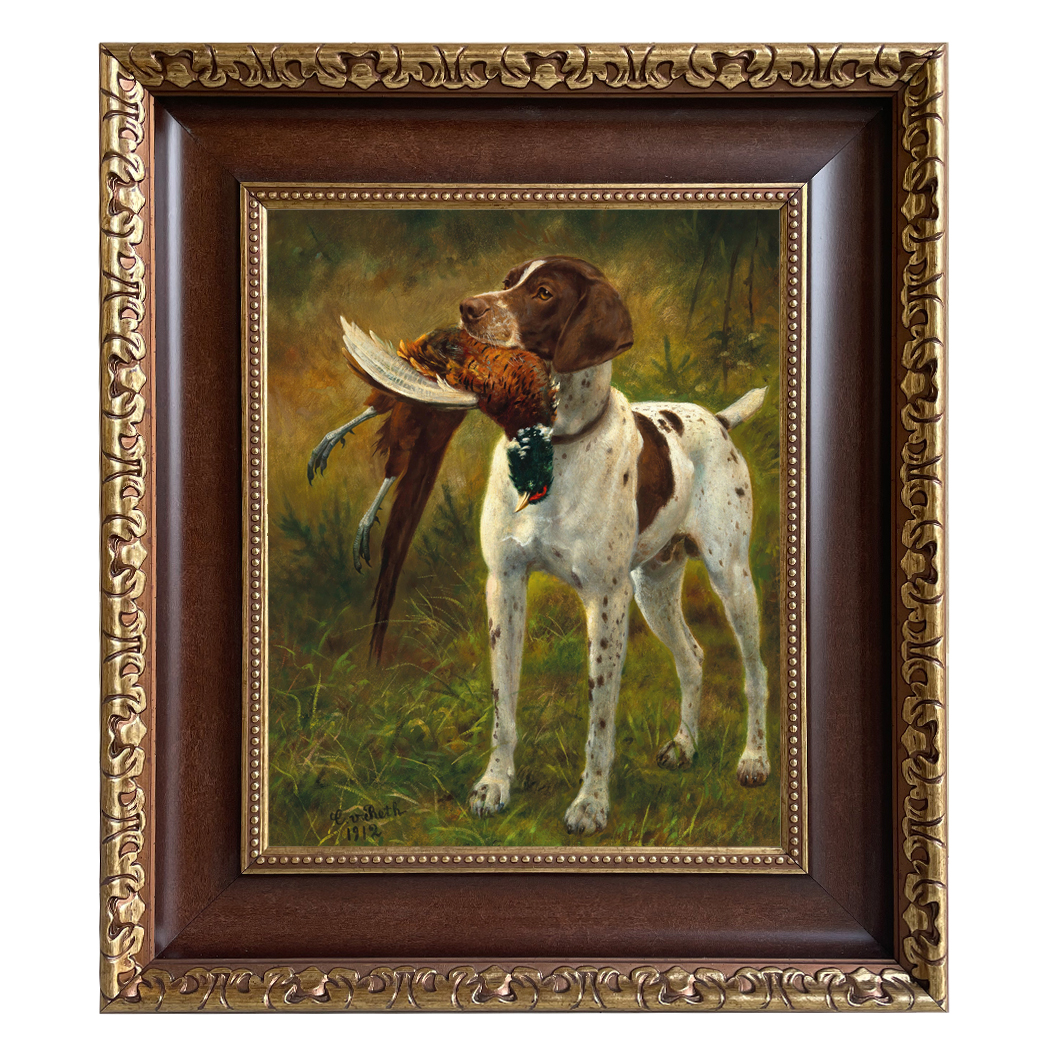 Dogs/Cats Cabin/Lodge English Pointer with Pheasant ... Dogs/Cats Cabin/Lodge English Pointer with Pheasant ...