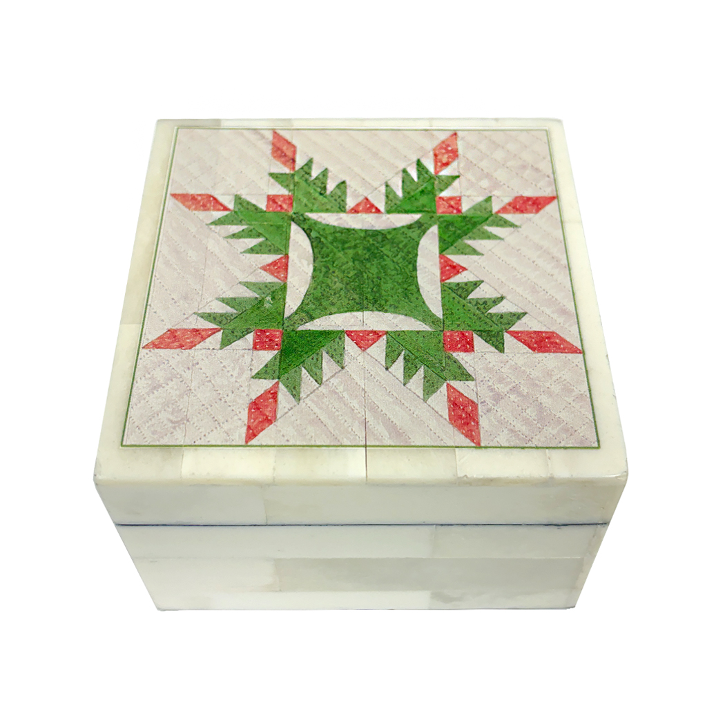 Decorative Boxes Decorative Boxes Feathered Star Quilt Printed Bone Trinket Box ... Decorative Boxes Decorative Boxes Feathered Star Quilt Printed Bone Trinket Box ...