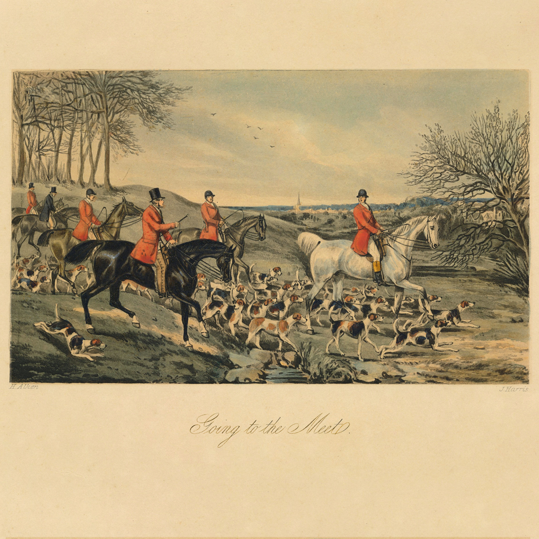 Equestrian/Fox Equestrian Vintage Sporting Scenes Framed Print Behind Glass Equestrian/Fox Equestrian Vintage Sporting Scenes Framed Print Behind Glass