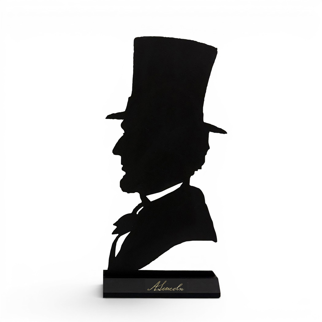 Wooden Silhouettes Revolutionary/Civil War Abraham Lincoln Bust Tabletop Wood Silhouette ...