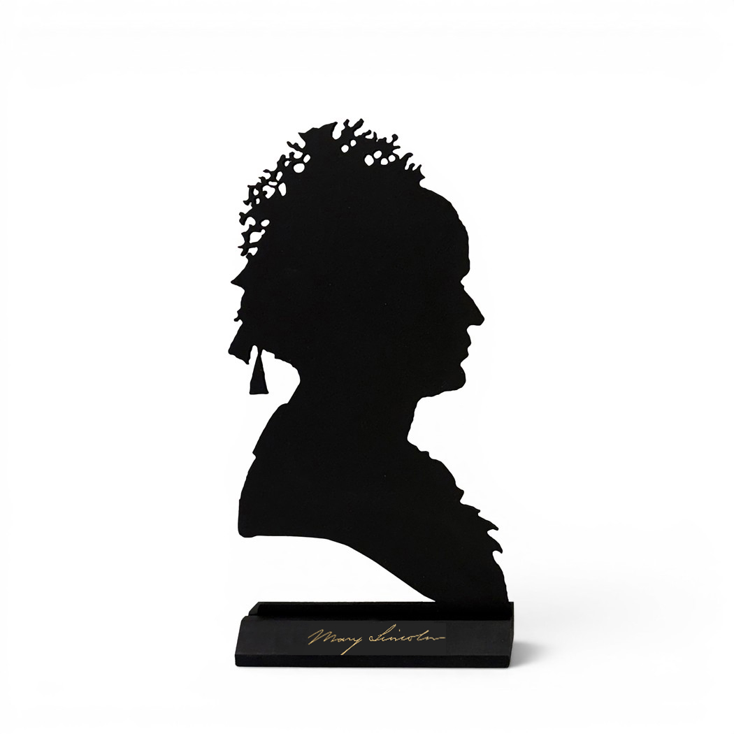 Wooden Silhouettes Revolutionary/Civil War Mary Todd Lincoln Bust Tabletop Wood Silhouette ...