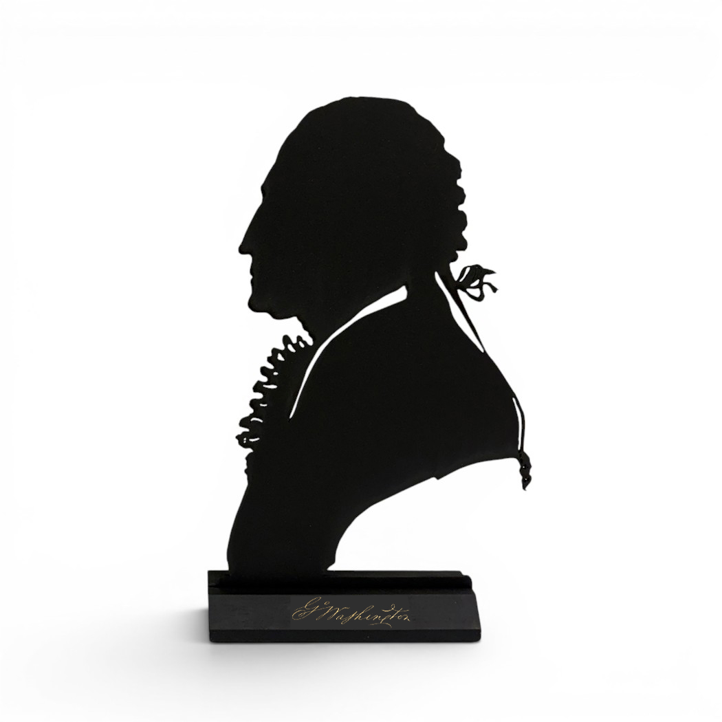 Wooden Silhouettes Revolutionary/Civil War George Washington Bust Tabletop Wood Silhouette ...