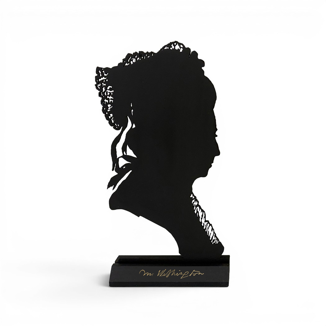 Wooden Silhouettes Revolutionary/Civil War Martha Washington Bust Tabletop Wood Silhouette ...