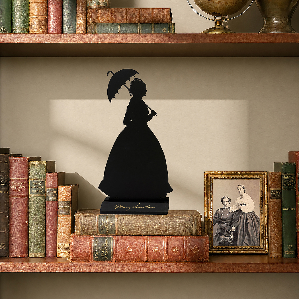Wooden Silhouettes Revolutionary/Civil War Mary Todd Lincoln Tabletop Wood Silhouette ...