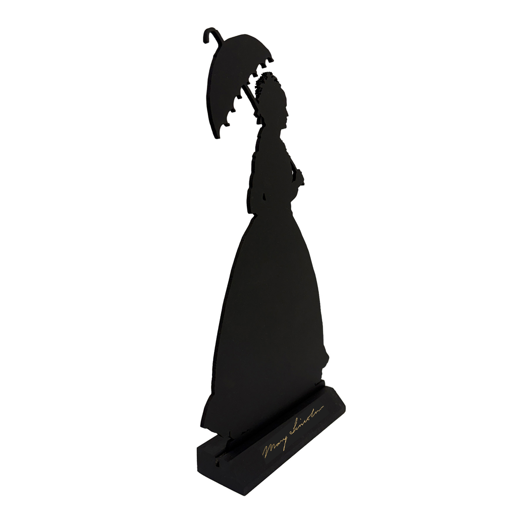 Wooden Silhouettes Revolutionary/Civil War Mary Todd Lincoln Tabletop Wood Silhouette Wooden Silhouettes Revolutionary/Civil War Mary Todd Lincoln Tabletop Wood Silhouette