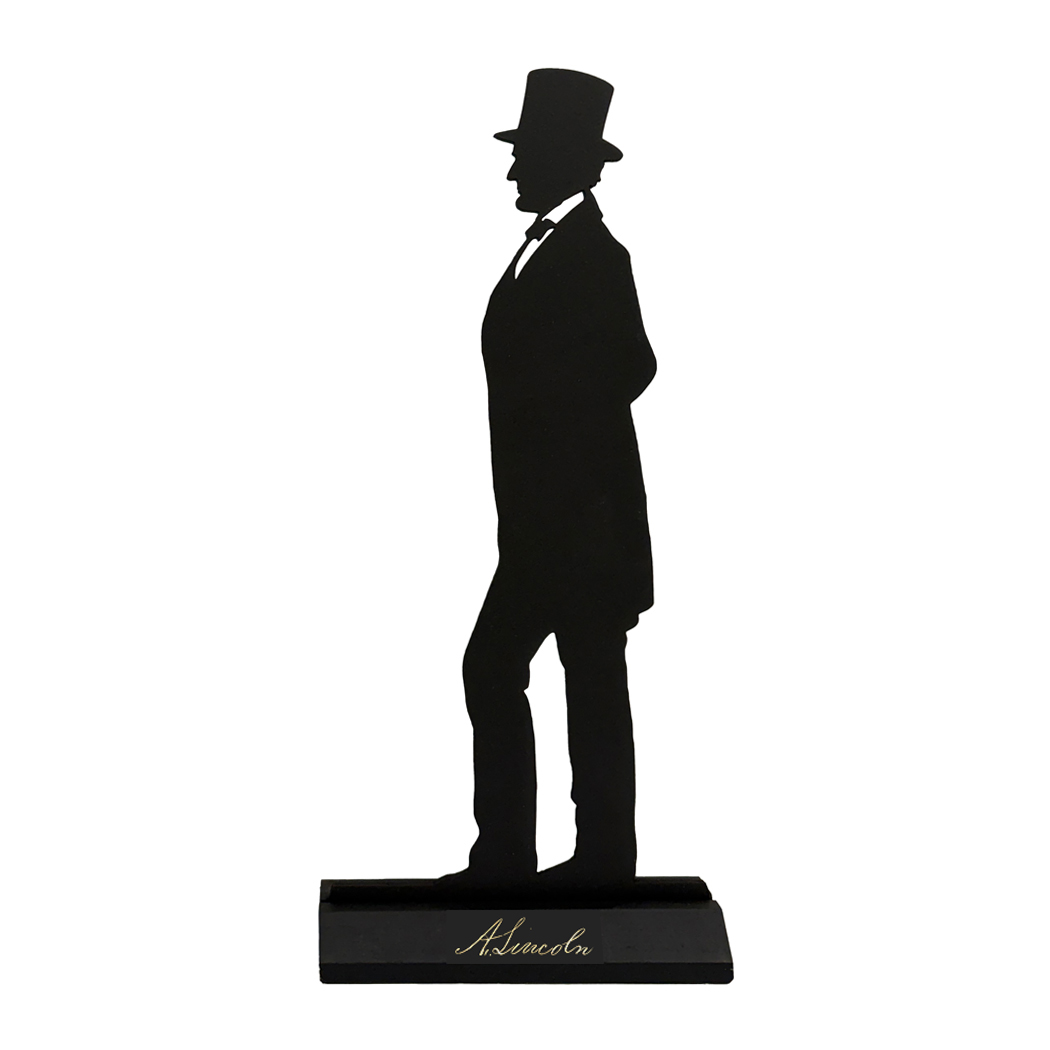 Wooden Silhouettes Revolutionary/Civil War Abraham Lincoln Tabletop Wood Silhouette ...