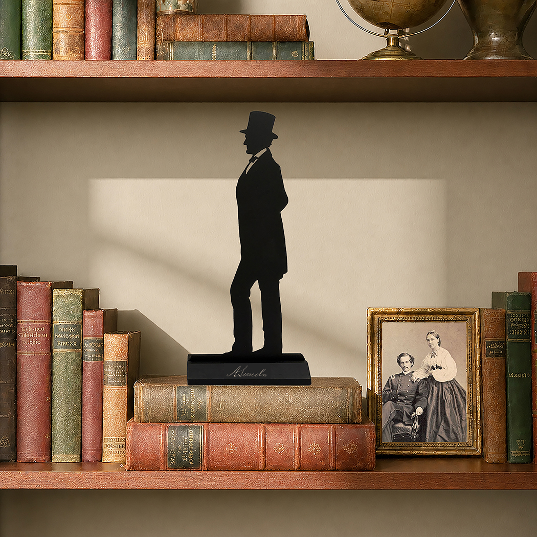 Wooden Silhouettes Revolutionary/Civil War Abraham Lincoln Tabletop Wood Silhouette ...